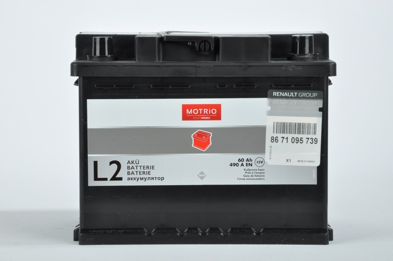 Motrio(İnci)  2 Yıl Garantili 12V 60Ah 490Aen Akü 7711757850 8671095739 8671016918 8671094845 8671095039